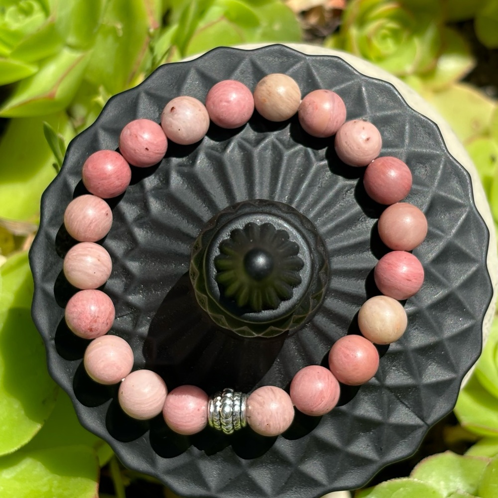 Pink Petrified Wood 8mm🌸
